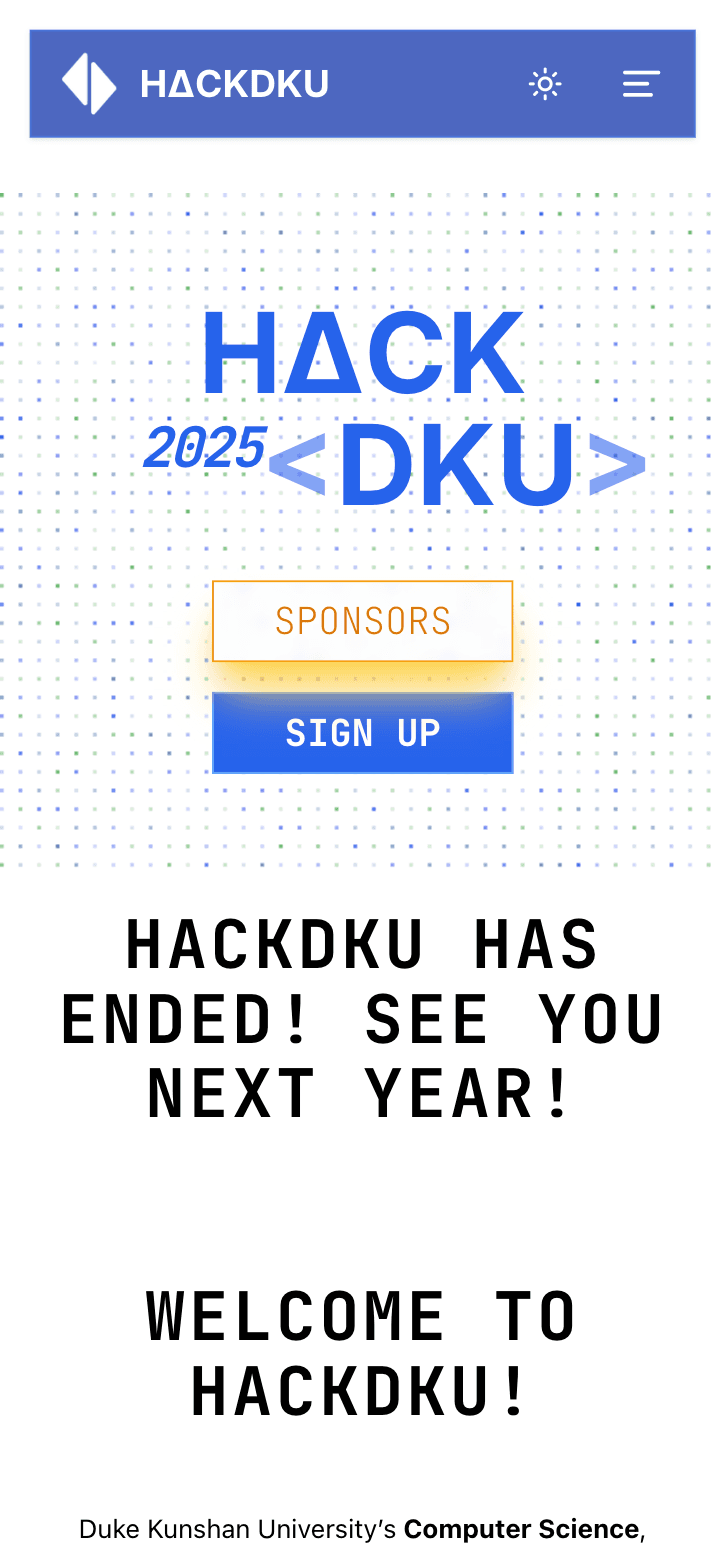 HackDKU 2025 & 2026 preview 1